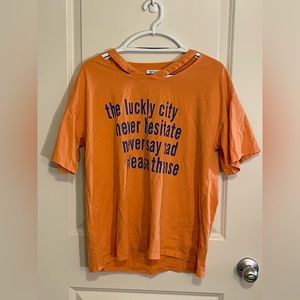 Light orange T-shirt